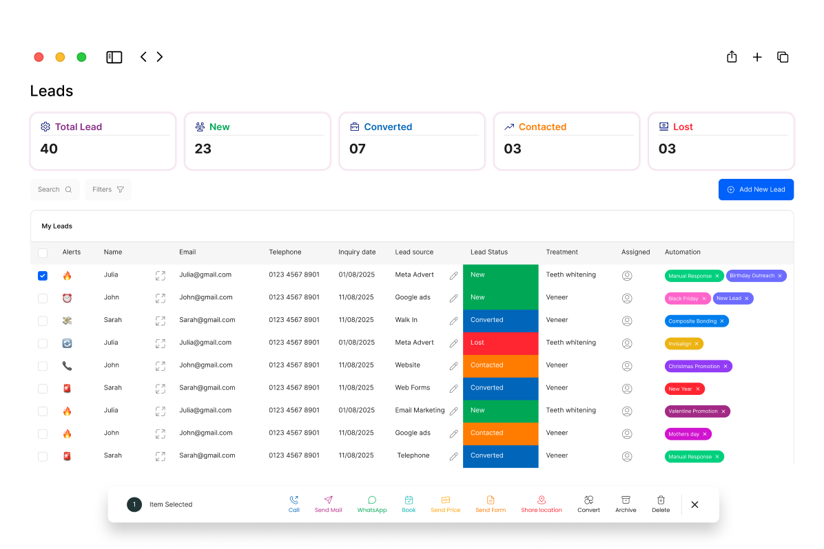 FlosslyLite Dashboard